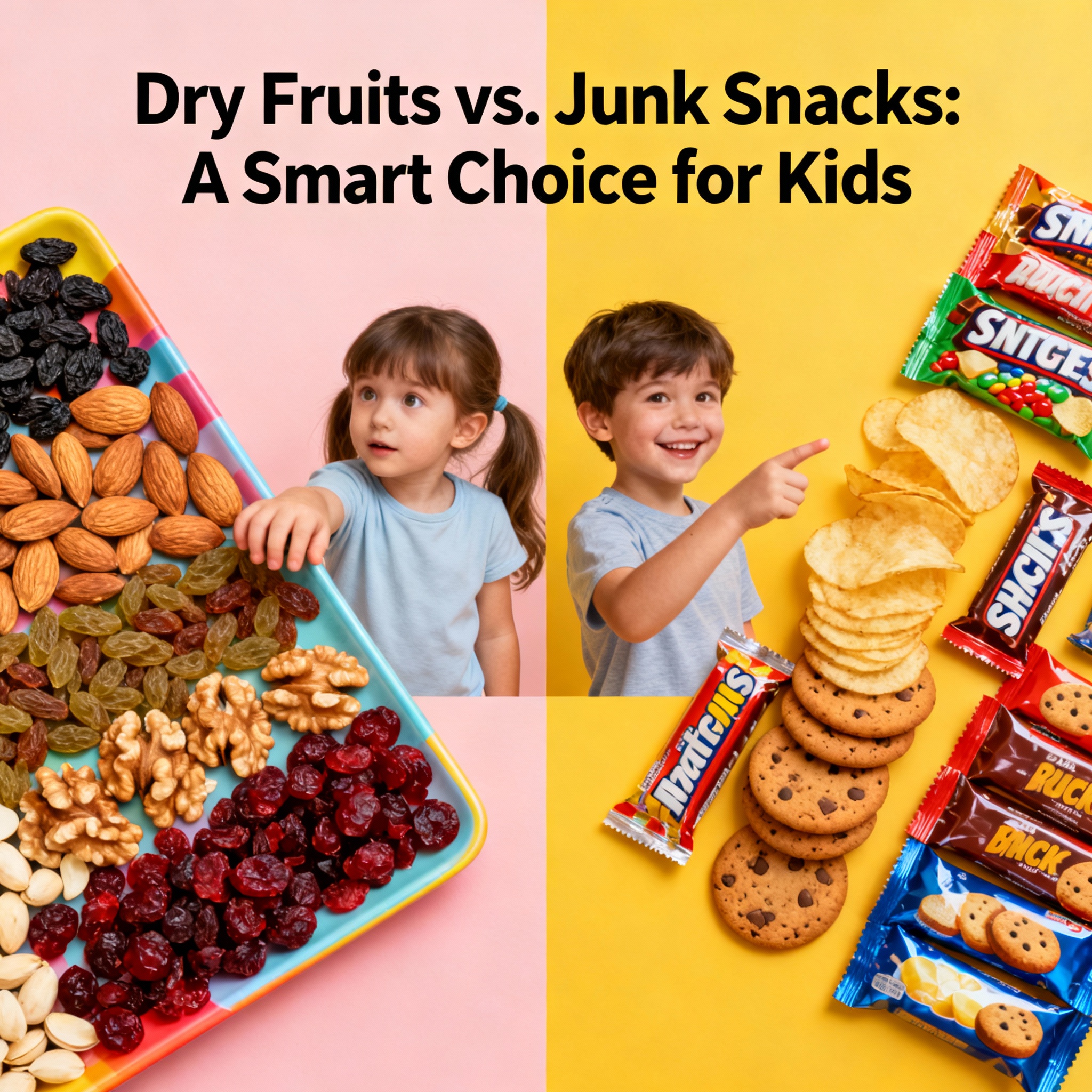 Dry Fruits vs. Junk Snacks: A Smart Choice for Kids